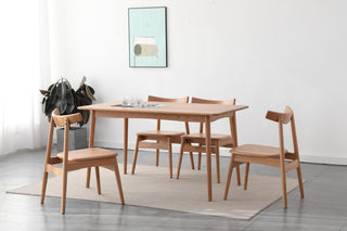 wooden dining table