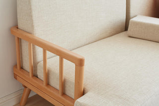 3 seater nova sofa beech frame