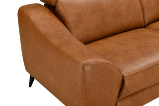 abby electric recliner sofa sleek top grain leather living room