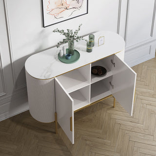 abigail fluted sideboard sintered stone top