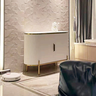 abigail white fluted sideboard