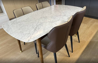 addison marble dining table
