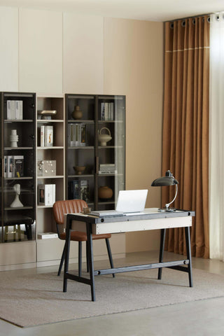 alberi modern study table wood stone