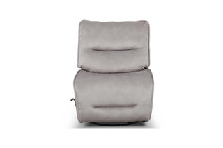 Gray recliner chair on a white background