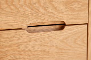 almer oak buffet two glass doors