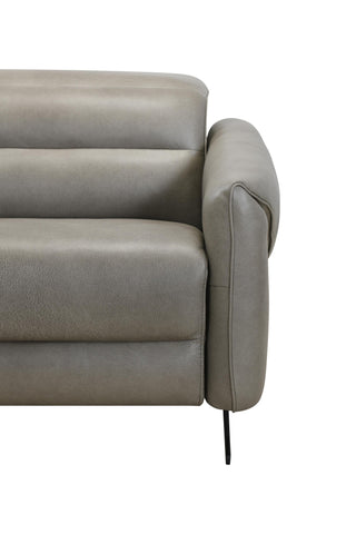 Gray sofa corner on a white background