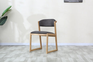 andres light wood dining chair