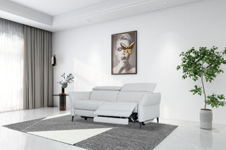 anson electric recliner sofa white