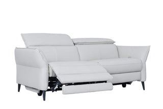 anson power recliner sofa white