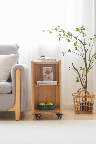 arte oak side table convertible design