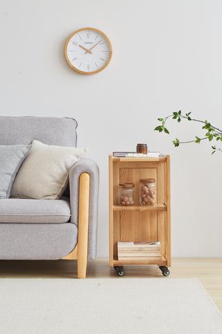 arte oak table removable tray design
