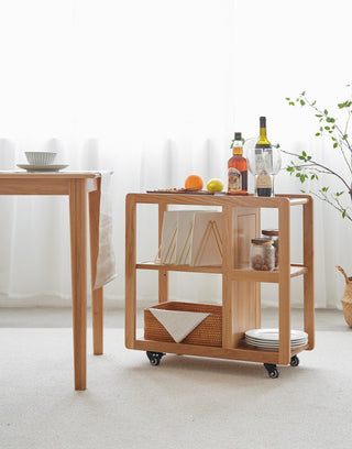 arte solid wood side table oak