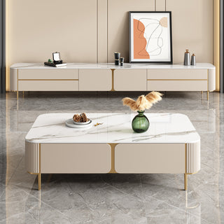 aurora low coffee table matching tv console