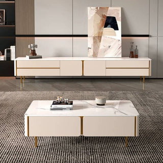 aurora low coffee table white