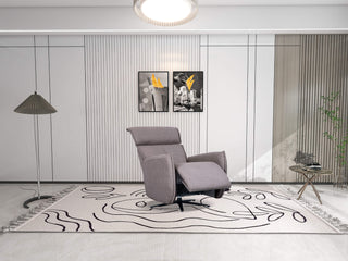ava manual recliner fabric armchair