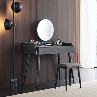 belinda minimalist dressing table black