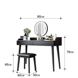 belinda minimalist dressing table with stool