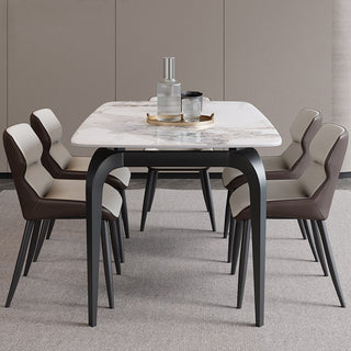 belleza rectangle dining table black frame