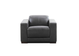 black leather candy comfy armchair