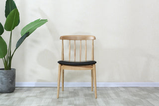 black leather carlos mid century chair