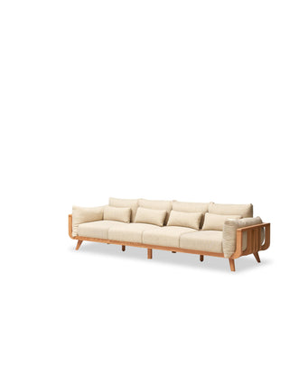 black walnut zuri japandi sofa