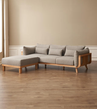 black walnut zuri sofa japandi