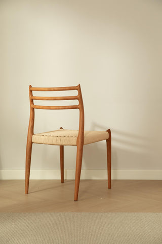braided seat cherry wood chair rafael
