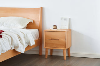 bronte square oak nightstand