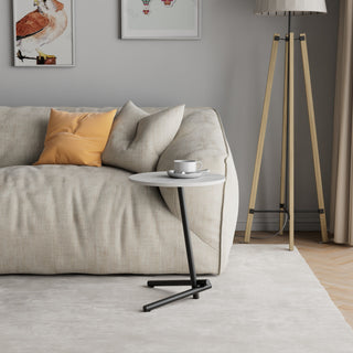 carlita industrial side table black legs
