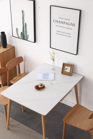 carlo extendable wood dining table seamless expansion