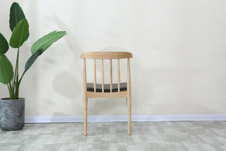 carlos dining chair mid century black seat