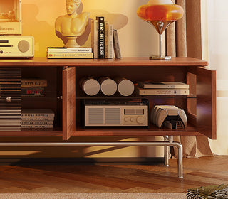 cate elegant mid century modern tv console
