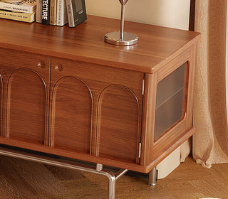 cate premium mid century modern tv console