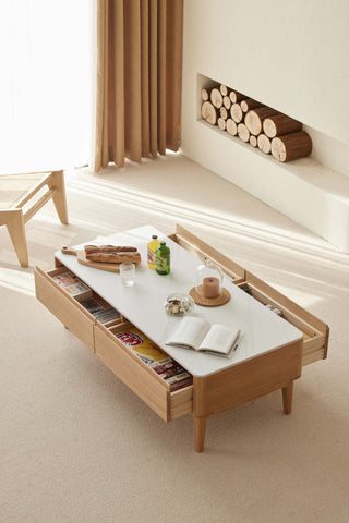 chantal coffee solid wood table