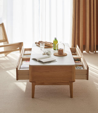 chantal solid wood modern coffee table