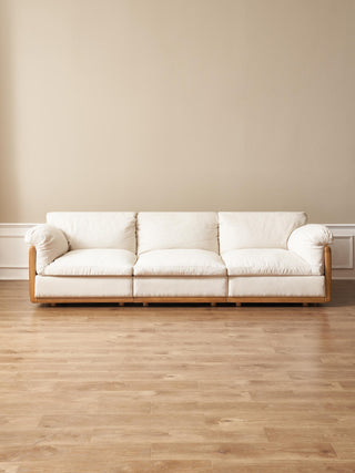 chic fortuna wooden frame sofa