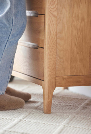 chic vasto oak chest of drawers storage