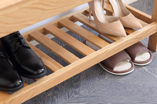 christa shoe storage bench wood finish