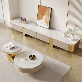 circular coffee table golden rosalie