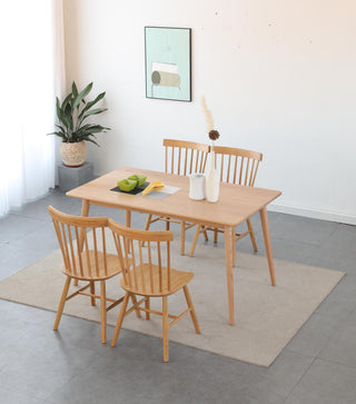 classic oak wood dining table dante