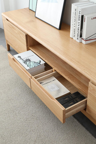 clean lines renzo scandinavian tv console ample storage