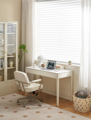 cleo white study table elegant design