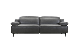 modern dark full leather sofa