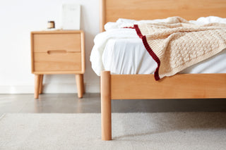 compact bronte bedside table oak