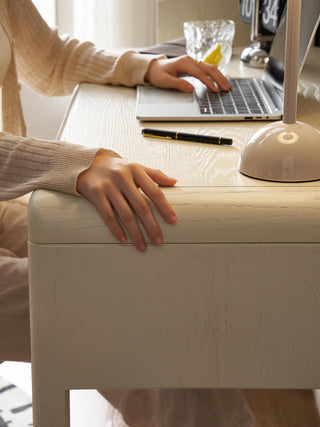 compact quinn white study desk design