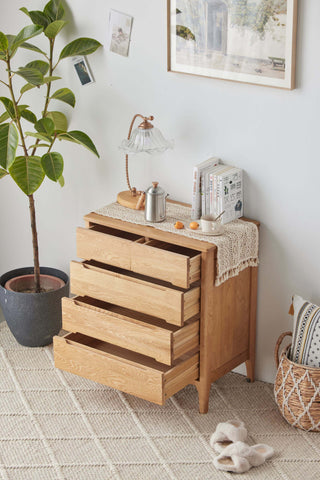 contemporary vasto oak chest of drawers