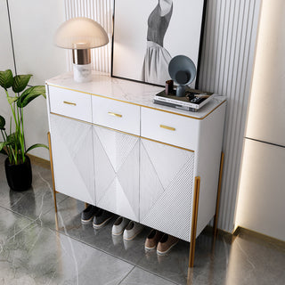 cortez modern white shoe cabinet