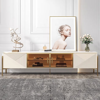 cortez tv console with glass doors