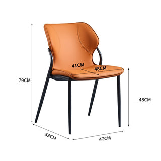 deka cushioned dining chair measurements