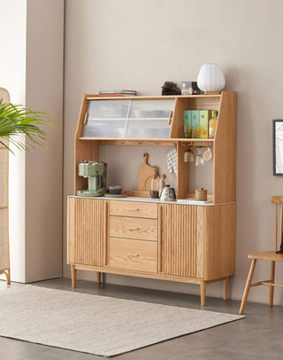 denise sideboard buffet with glass hutch